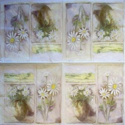 Tovagliolo "Mazzo di margherite"