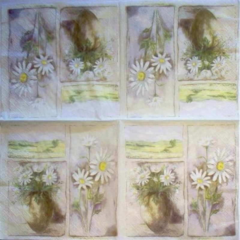 Tovagliolo "Mazzo di margherite"