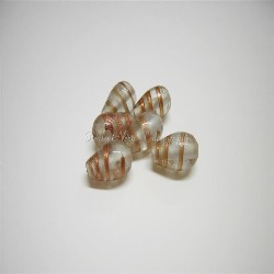 Perla a goccia riga oro