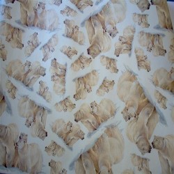 Carta decoupage "Orsi bianchi"