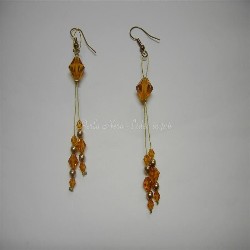 Orecchini doppio filo