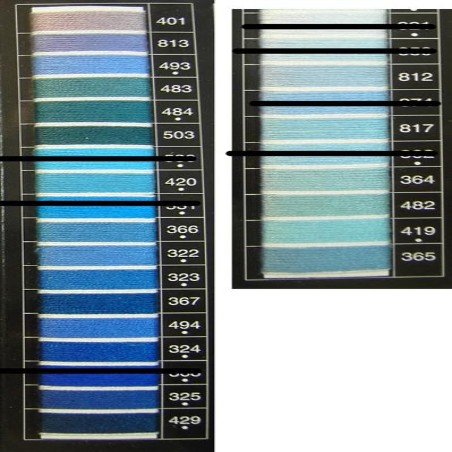 Filo mouline' toni blu