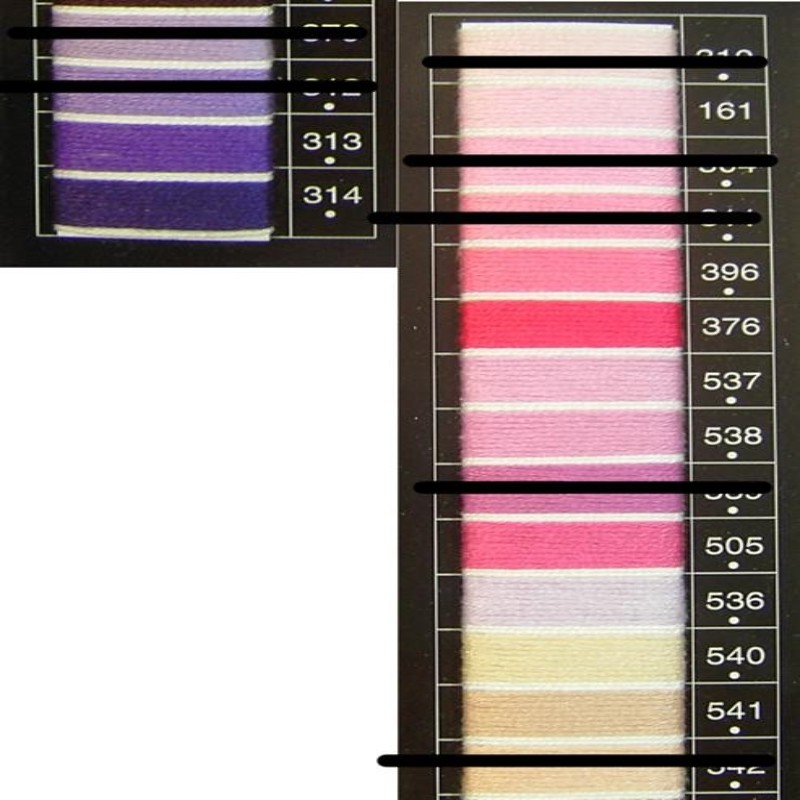 Filo mouline' toni viola e rosa