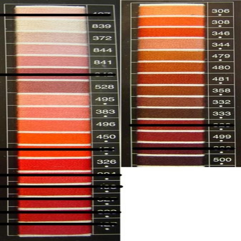 Filo mouline' toni rosso