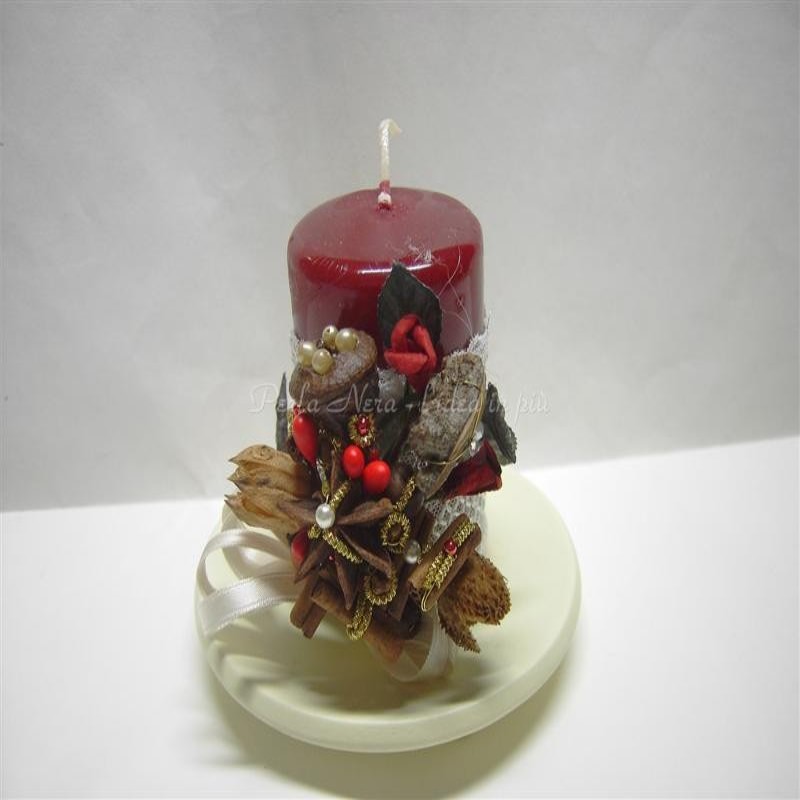 Candela con biedermeier