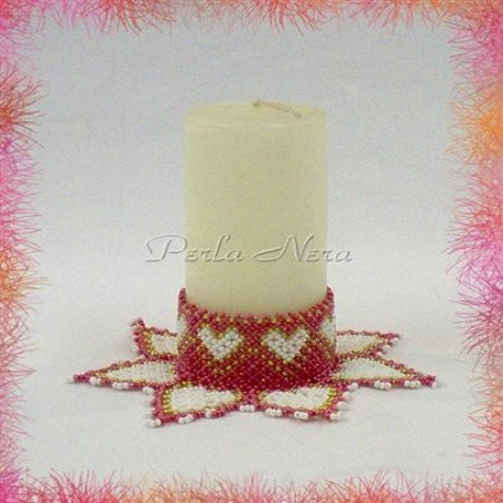 Portacandele con fiori