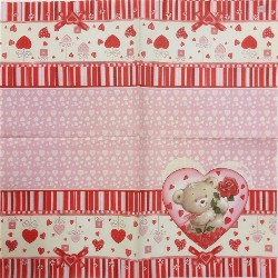 Tovagliolo "Orsetto con cuore"