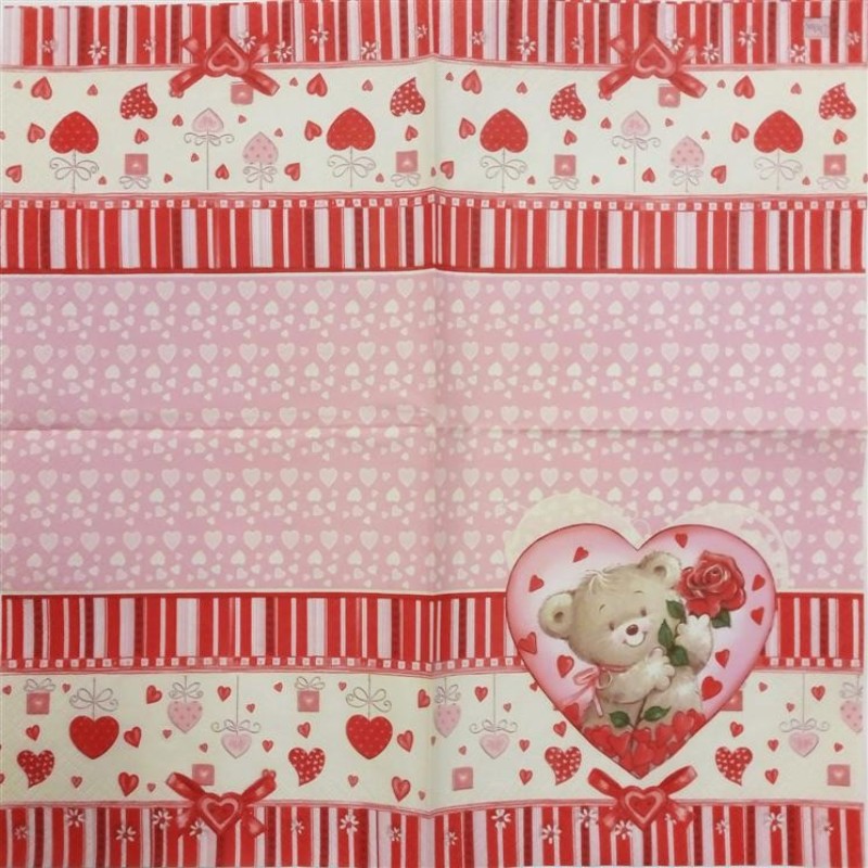 Tovagliolo "Orsetto con cuore"