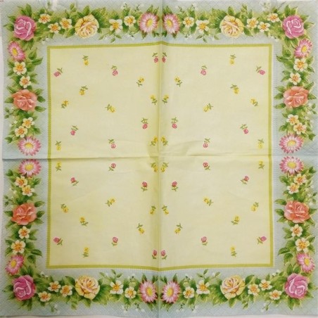 Tovagliolo "Cornice di fiori"