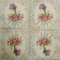 Tovagliolo "Bouquet di fiori"