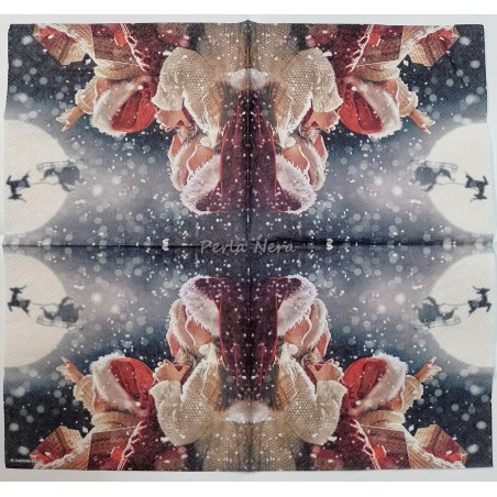 Tovagliolo "Arriva Babbo Natale"