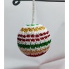 Decorazione Natalizia Artigianale in Perline – Sfera Multicolore