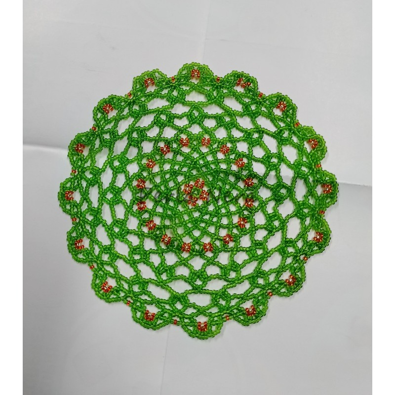 Centrino decorativo in perline 16 cm