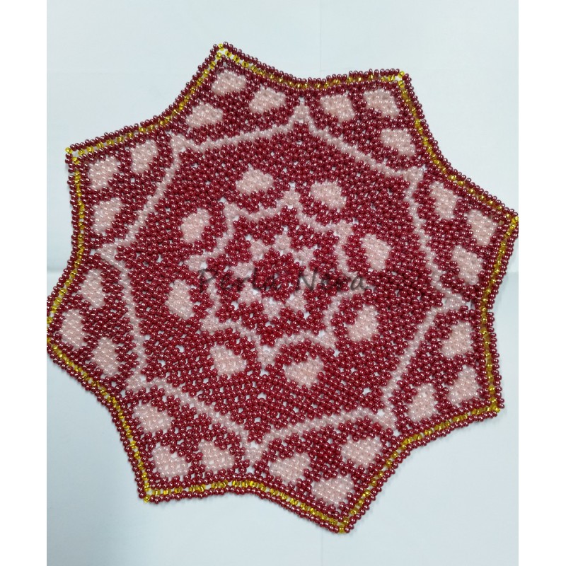 Centrino decorativo in perline 18 cm