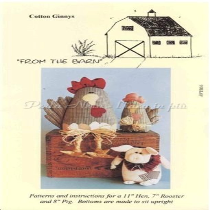 Cartamodello gallo, gallina e maiale