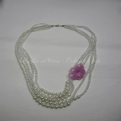 Collana di perle bianche