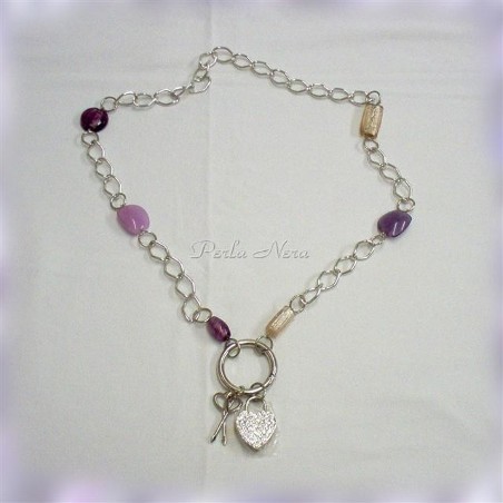 Collana con lucchetto